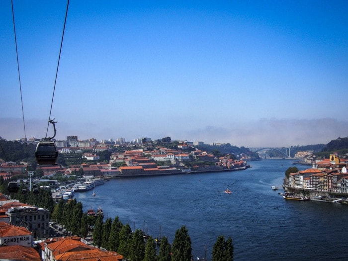belle vue du douro et de porto depuis le telepherique voyage portugal